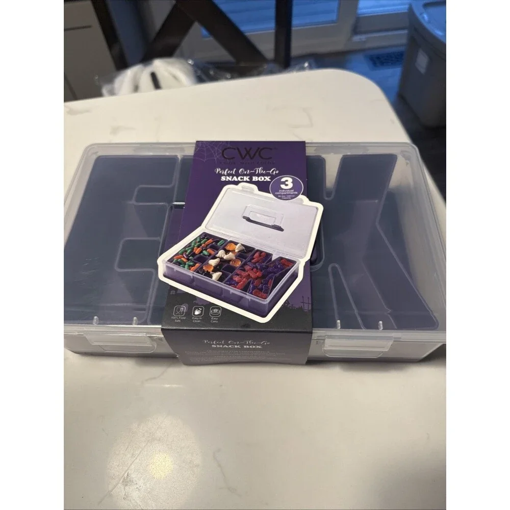 Halloween EEK Snack Box Purple Cook With Color BPA-Free New